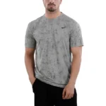 تیشرت ورزشی مردانه نایک مدل Dri Fit-YC601 طوسی روشن